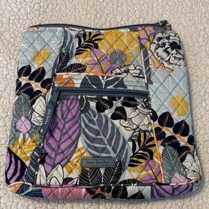 Vera Bradley Floral Quilted Backpack - Purple, Yellow, Black